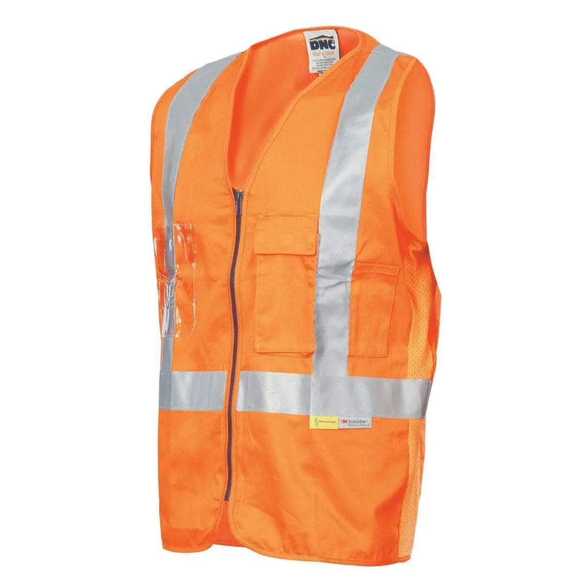 Dnc Workwear Day/night Cross Back Cotton Safety Vest - 3810 Metro Workwear.